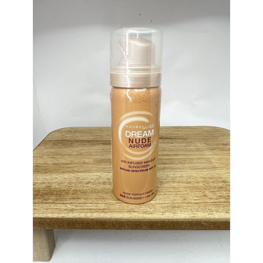 Maybelline Dream Nude Airfoam Air Infused Makeup SPF 16 265 Sun Beige Sealed